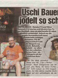 Uschi Bauer, schnellster Jodler mit 24 T&ouml;nen in einer Sekunde, Absoluter Weltrekord